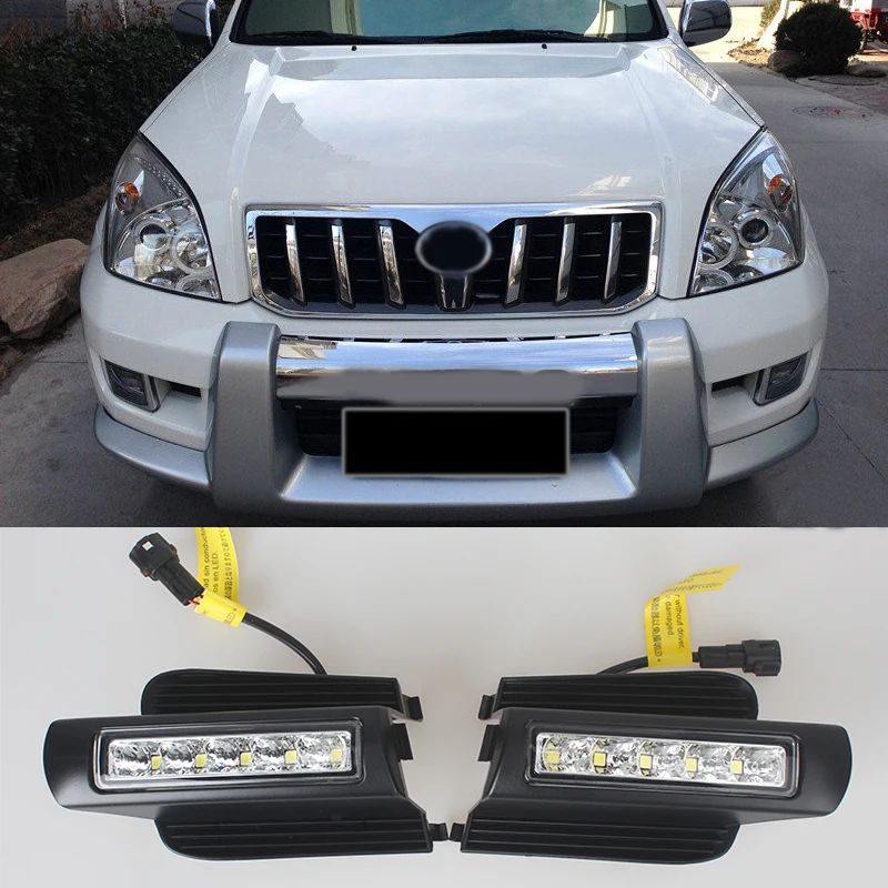 

MZORANGE LED Daytime Running Light for Toyota Prado 120 LC120 GRJ120 2003~2009 Fog Lamp DRL Bumper Light Parts Accessories