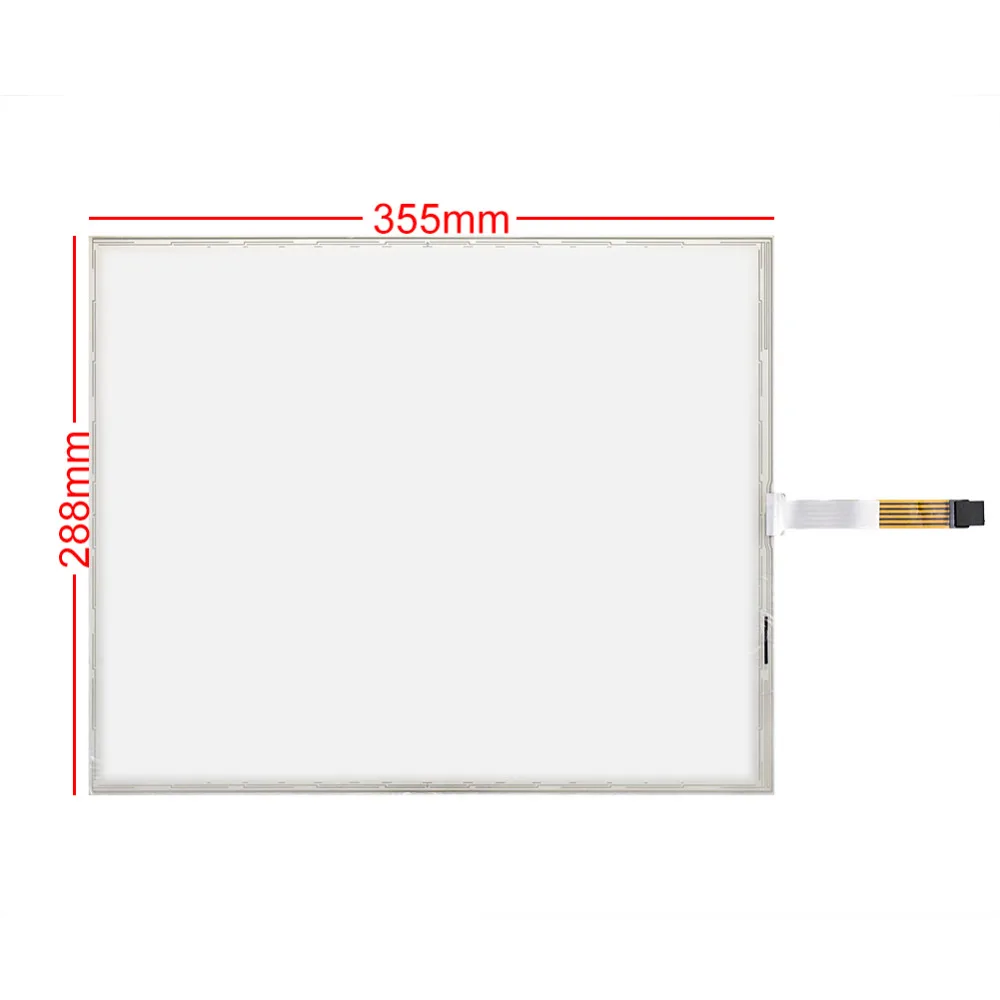 para 355*288 mm Painel da Tela de Toque Resistive Mais Fio Usb Kit para 17 Polegada Monitor Novo - Imagem 4