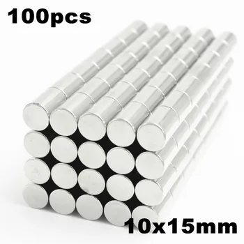 

200pcs 10x15mm Super Powerful Strong Bulk Small Round NdFeB Neodymium Disc Magnets Dia 10mm x 15mm N35 Rare Earth NdFeB Magnet