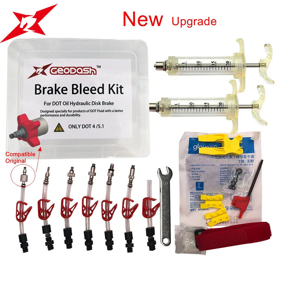

GEODASH High Quality For AVID SRAM DOT Oil Disc Brake Bleed Kit Tool For Formula Sram DODE JUICY HOPE BNGAL HAYES PRO MAX 440