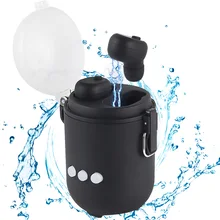 Беспроводные Bluetooth наушники с шумоподавлением Микрофон IP68 Водонепроницаемый чехол для хранения и быстрого зарядного устройства встроенный динамик Bluetooth наушники