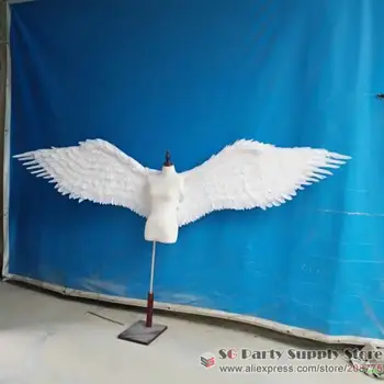 

Adult's Big white feather wings for women men Model stage show catwalk Game shooting Party large props DIY decorations