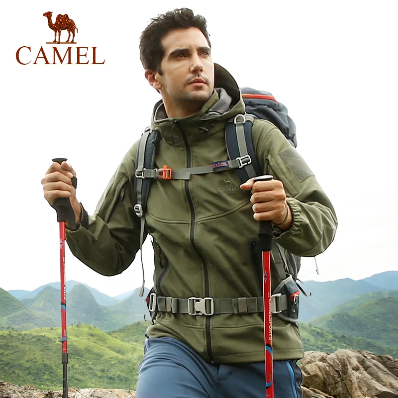 CAMEL мужская и женская уличная флисовая походная куртка водонепроницаемая