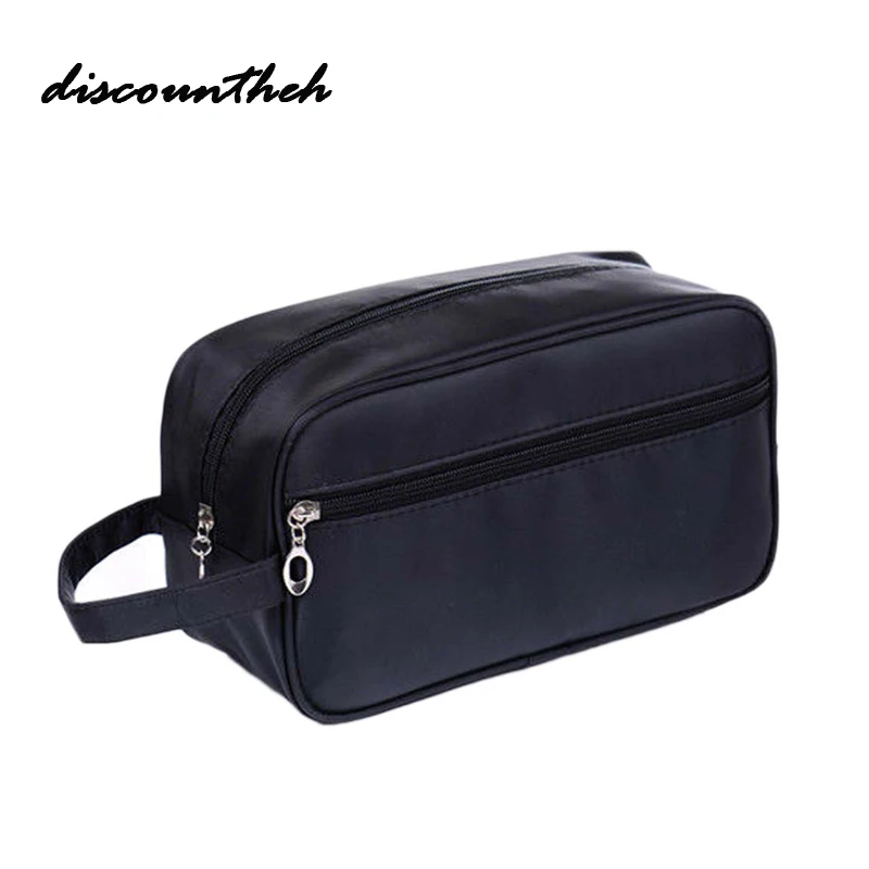 

2017 New Casual Waterproof Makeup Bag Travel Cosmetic Bag Case Pouch Toiletry Zipper Solid Large Capacity Wash Organizer