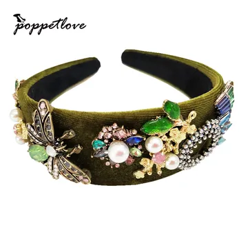 

Green Flannel Crown Spider Hair Hoop Headband Headwear for Halloween Masquerade Ball Party Fancy Dress Party crown