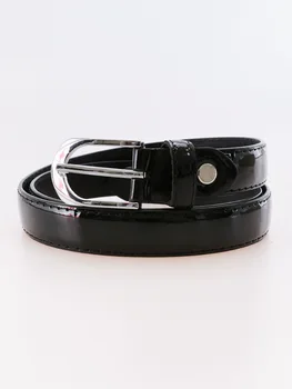 

Black shiny faux leather Belt