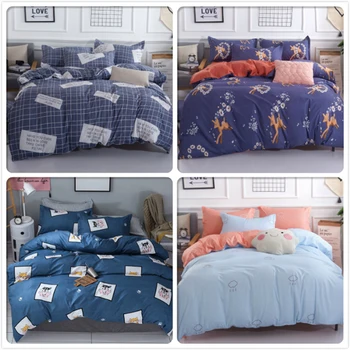 

New Creative Big Size Duvet Cover Sheet Quilt Pillow Case 3pcs/4pcs Bedding Set Kids Child Soft Bed Linen Single Twin Queen King