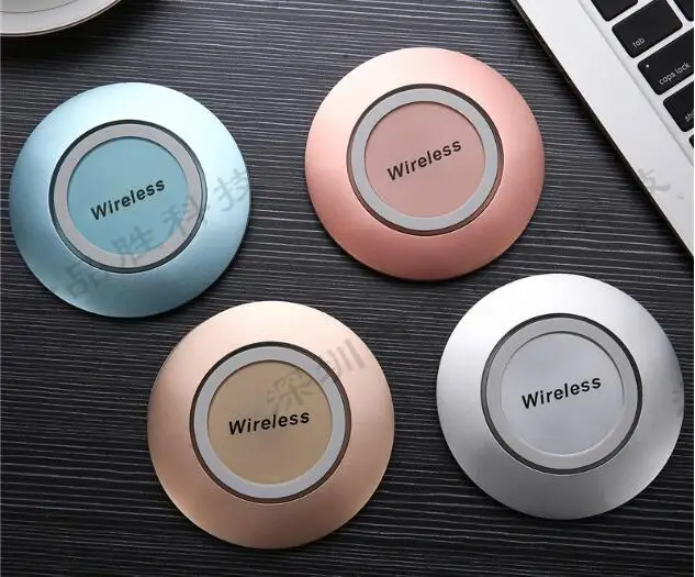 

Wholesale Ultrathin QI standard Wireless charger Round charging base for iphone 8/8 plus/ X