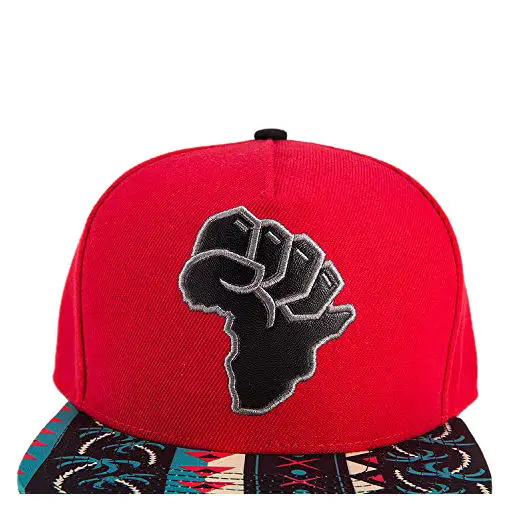 WuKe вышивка Snapback, бейсболка с плоскими полями хип-хоп кепки, красная Карта Африки