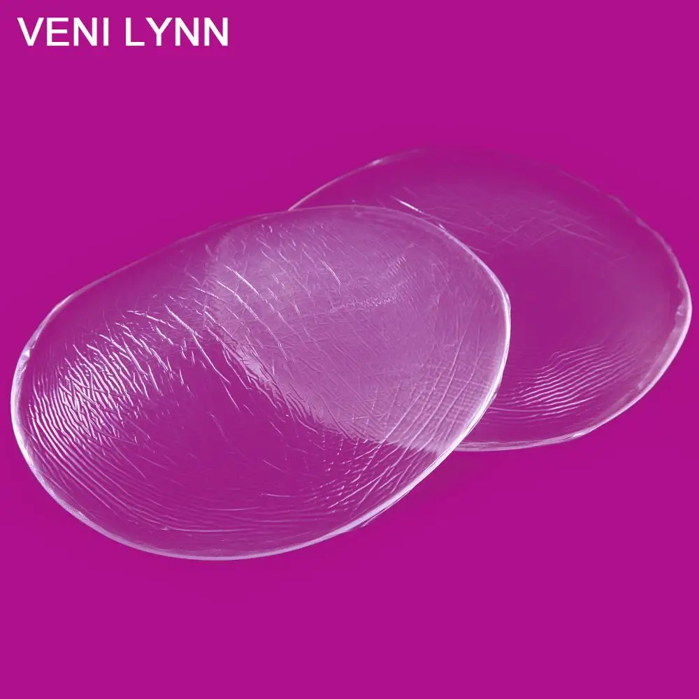 VENI LYNN 140 г/пара прозрачные круглые силиконовые увеличения груди для женских бюстгальтеров-один размер