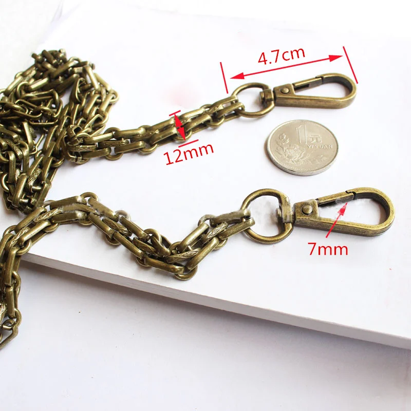 Osmond Metal Shoulder Belts 120CM Chain Bag Strap Iron Bag Belt Straps For Handbag Parts DIY Replacement Detachable Bands Handle Osmond Metal Shoulder Belts 120CM Chain Bag Strap Iron Bag Belt Straps For Handbag Parts DIY Replacement Detachable Bands Handle