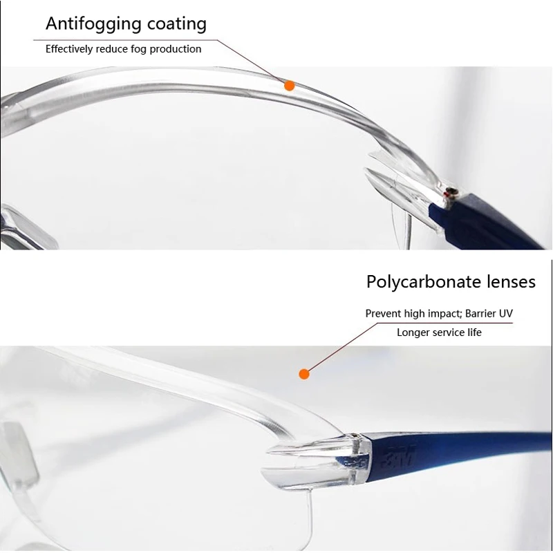 3 м 10434 защитные очки для защиты от ветра анти песок тумана Анти-пыль стойкая прозрачная очки работы спортивные защитные очки