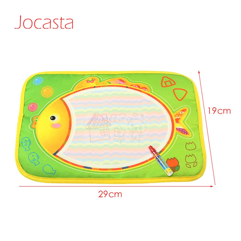 Рыбы каракули коврик Детский рисунок игрушки мат воды Мат Рисунок и воды Рисунок ручки Развивающие игрушки для детей Подарки 39x29 см