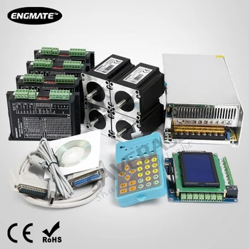 

Pro ENGMATE 4 Axis CNC Kit Nema23 1.96N.m Stepper Motor 2.1A-5.6A Stepper Driver