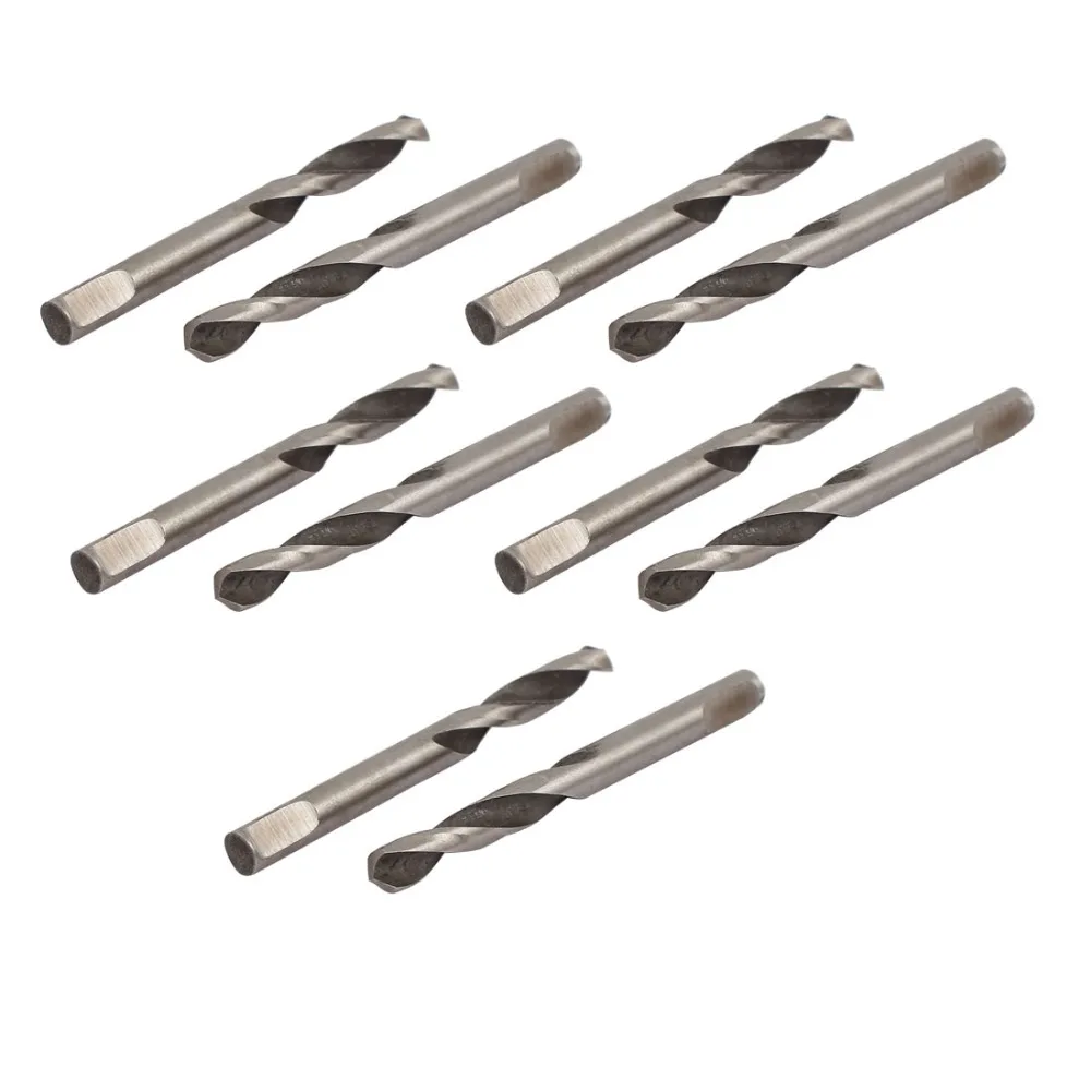 

10pcs Pilot Drill Bits 5mmx56mm M42 HSS 2-Flute Pilot Drilling Drill Bits For Hole Saw Arbor Reduces Lock-up On Breakthrough