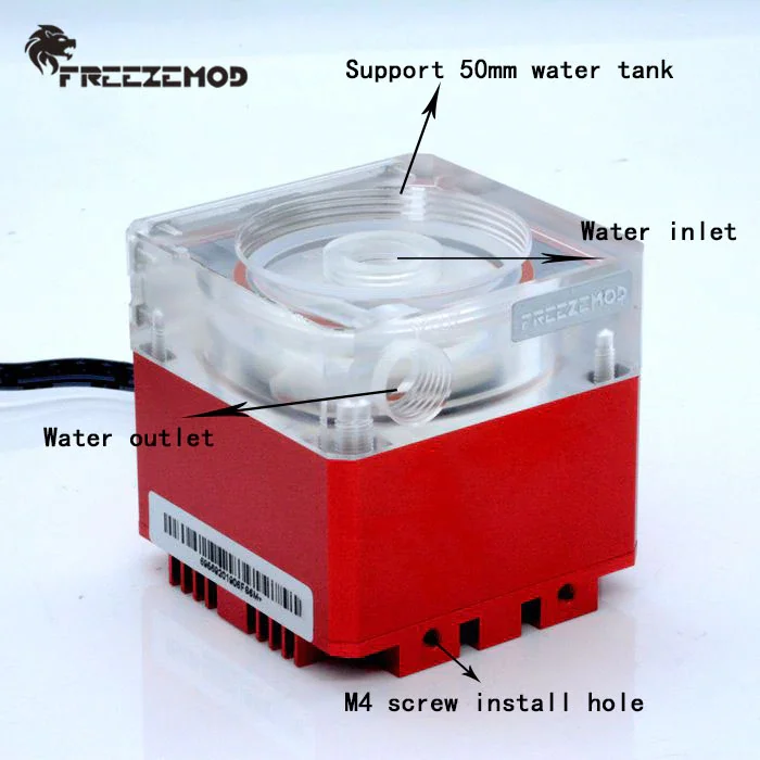 Freezemod 270 ミリメートルコンピュータ冷却 pc 水クーラーポンプ水タンク pwm 速度制御ヘッド 4 メートル流量 800L