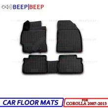 Автомобильные коврики для Toyota Corolla 2007-2013, автомобильные коврики, автомобильные коврики, водонепроницаемые, пылезащитные, для автомобиля, Стайлинг, украшение интерьера