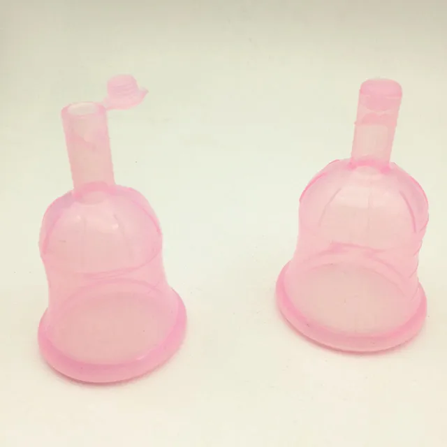 New drain valve female menstrual cup with lid for women period feminine