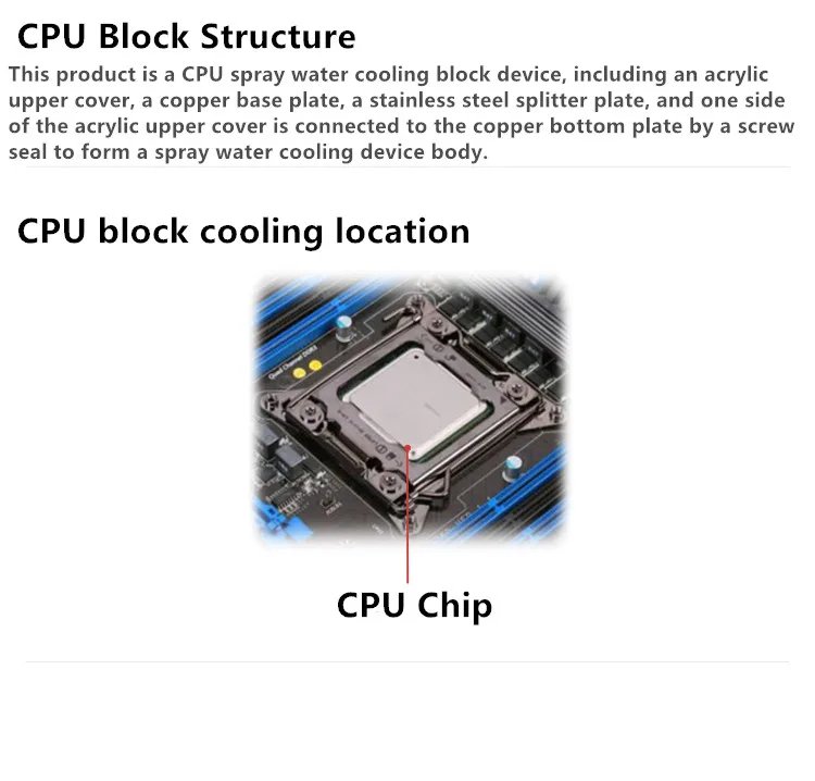 Bykski симфония Процессор воды блок для AMD и INTEL поддерживает 5V 3Pin материнская плата синхронизации ауры Процессор-XPR-B-PA