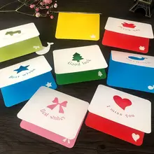 5 шт./партия Рождественская полая красочная Почтовая открытка без конвертов поздравительная открытка Escolar школьные принадлежности офисные принадлежности