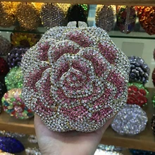 Для женщин XIYUAN Свадебные вечерние сумки клатч со стразами сумки хрустальные свадебные вечерние сумки красочные кошелек продукт Minaudiere