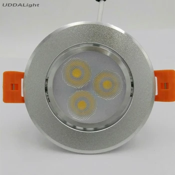 

10pcs/lot HOT mini downlight led 3w mini spot light led light 3w QUALITY silver
