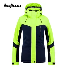 Женская ветрозащищенная лыжная куртка водонепроницаемая Супер Теплая Лыжная сноуборд лыжная одежда уличная спортивная одежда зимнее пальто