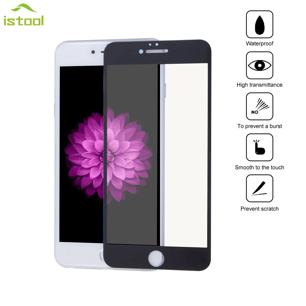 Зеркальная поверхность закаленное Стекло спереди Экран Protector 5 для iPhone 6/6 S/7/8 плюс