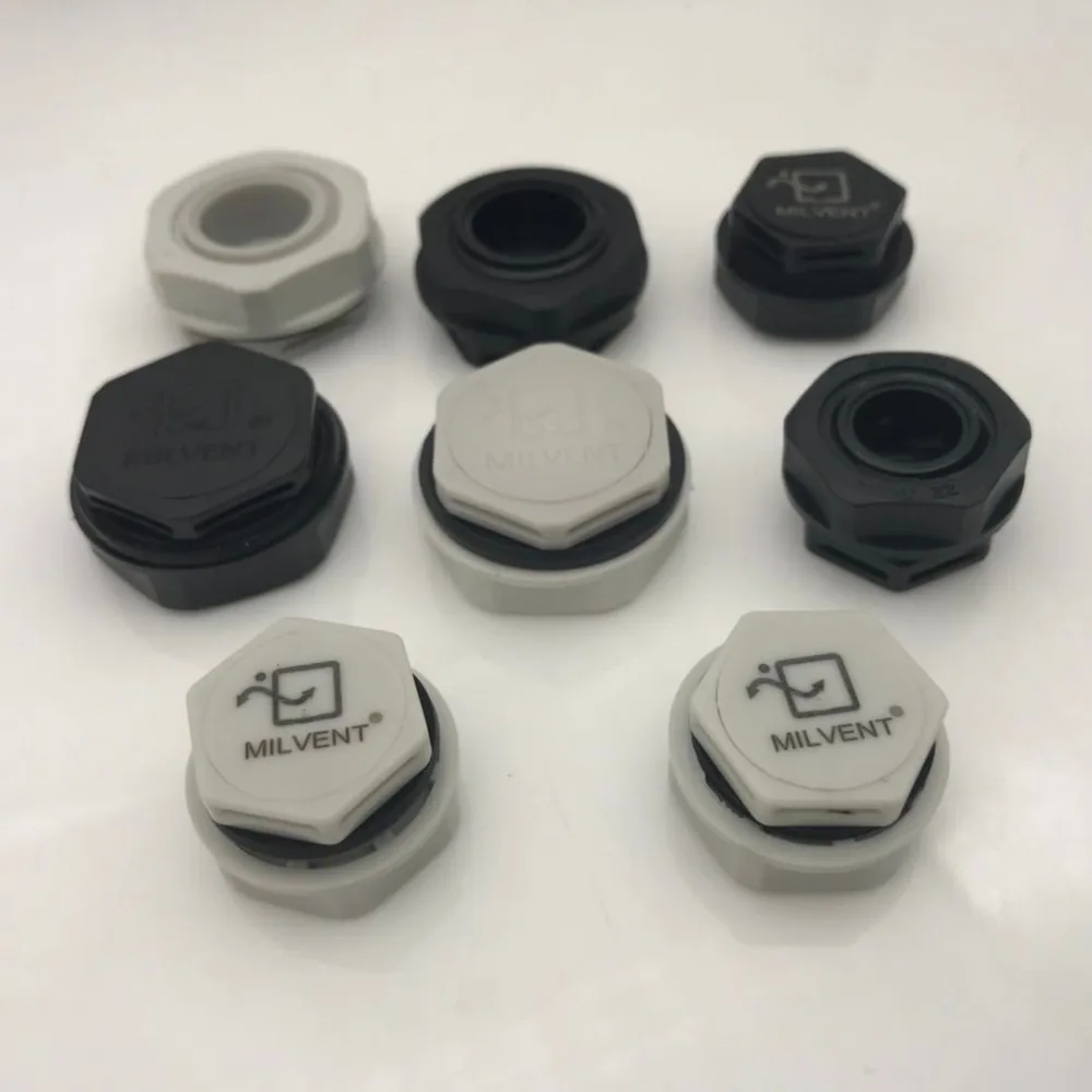 

Milvent Waterproof Screw-In Screw Vents Ip68 M16x1.5 Air Protective Vent Valve Plug For Led Street Lamp Or Outdoor Enclosure