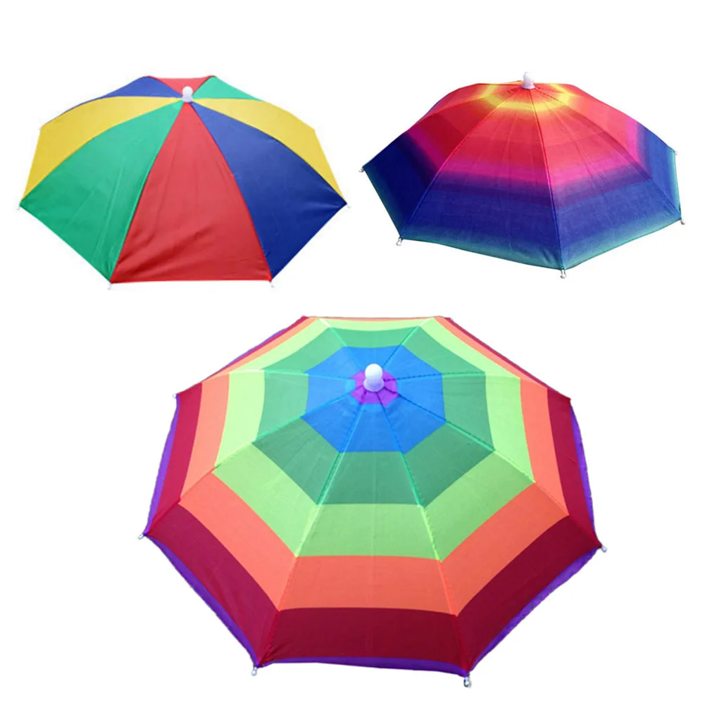Складные головные уборы с защитой от ультрафиолета, детский зонт для головы, пляжный зонт для кемпинга, головной убор, зонт шляпа|umbrella hat cap|umbrella hatumbrella sun | АлиЭкспресс