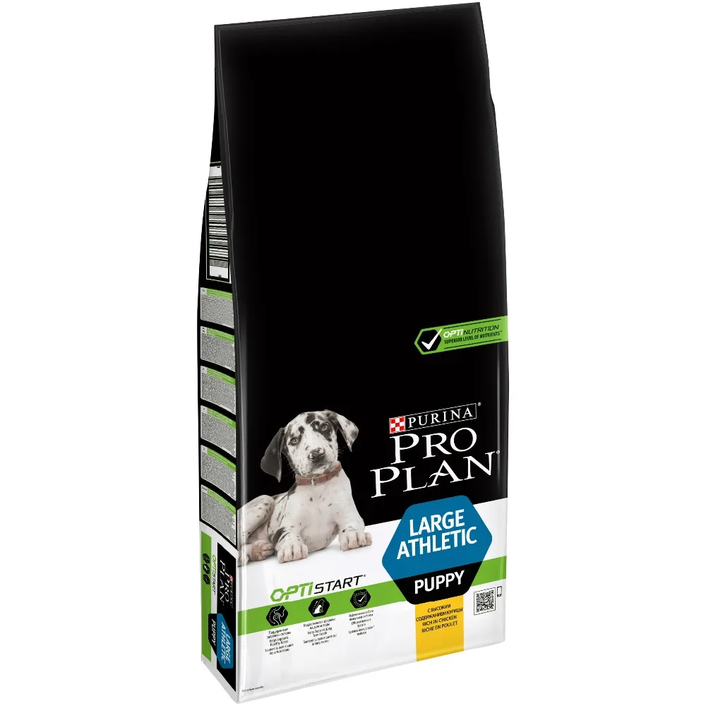 Pro Plan Large Puppy Robust для щенков крупных пород мощного телосложения, Курица, 12 кг