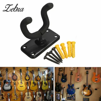 

Zebra 1 Set Guitar Wall Hanger Hook Holder Wall Mount Stand Rack Bracket Display Easy To Install Fits Most Guitar Bass Parts