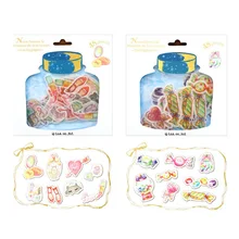 48pcs / lot Kawaii Bronzing decorative Stickers Adhesive Diy Sticker Diary Scrapbook Stationery Stickers kawaii butterfly vase diamond flower pvc decoration adhesive stickers diy stickers diary sticker scrapbook stationery stickers