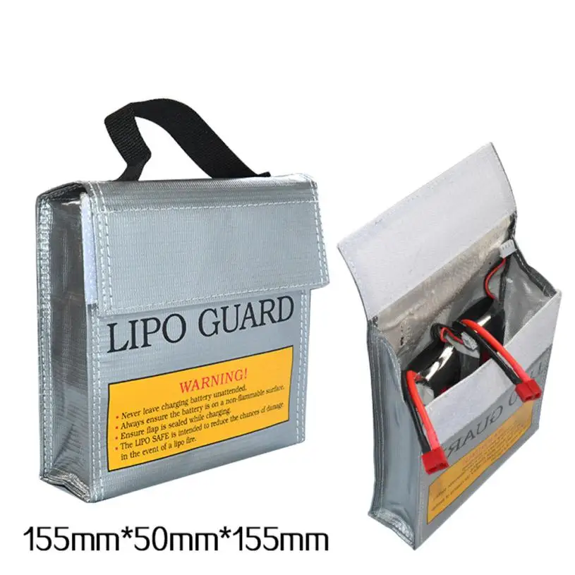 

LiPo Li-Po Battery Fireproof Safety Guard Safe Bag 155*50*155MM IUNEED TOY Store