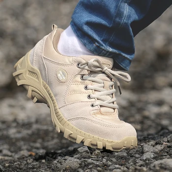

Military Tactical Shoes Wear-resistant Safety Work Shoes Men Desert Army Combat Boots Botas Militares Low Top Ankle Boots Mens
