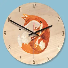 M. Сверкающие Новое поступление деревянные настенные часы 11 дюймов круглые липа модные настенные часы уникальный подарок для детей Horloge Murale