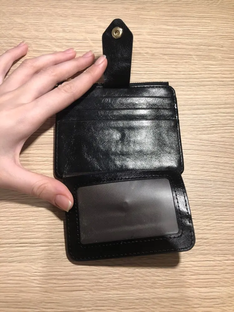 2019 Unisex card wallet business card holder pu leather coin pocket women card Organizer men purse money bag drop shipping photo review