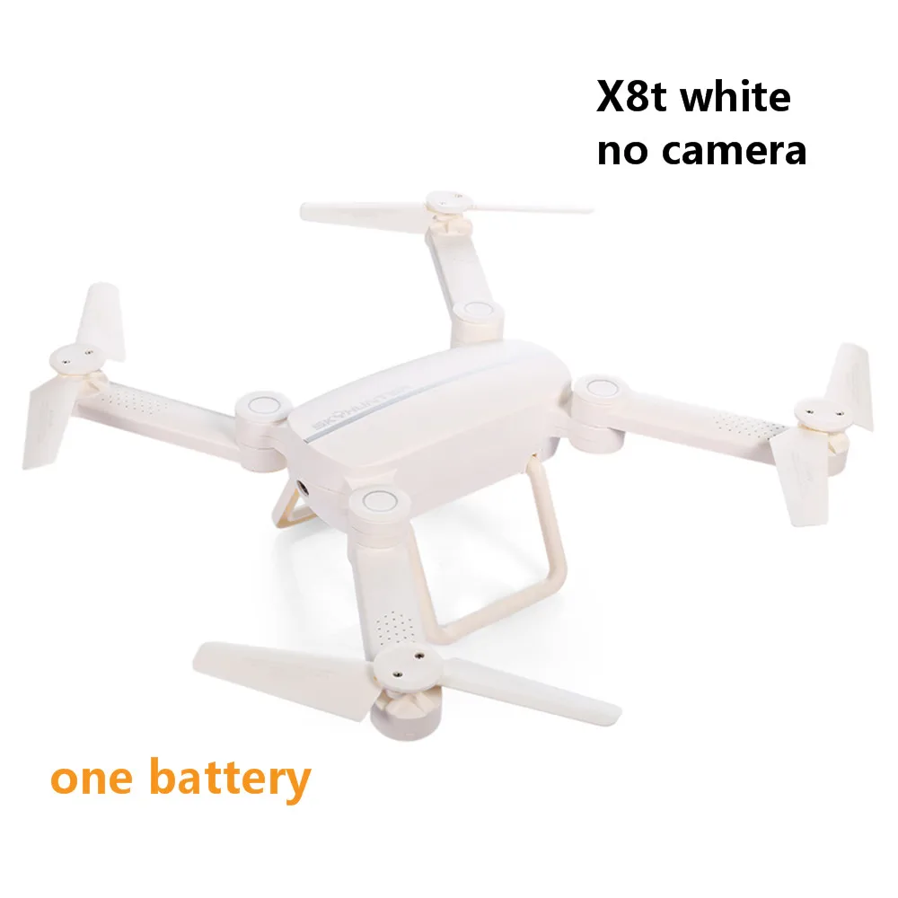 X8T X8TW дрона с дистанционным управлением с поддержкой Wi-Fi FPV 0.41MP HD Камера 2,4G 4CH 6-осевой гироскоп складной Квадрокоптер Дрон с красочными светильник - Цвет: version 6