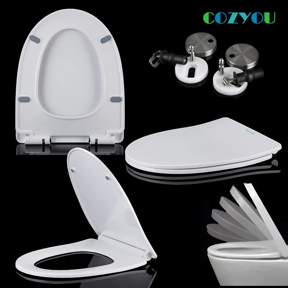 Width 360mm Ceramic texture V shape UF Toilet seat Urea Formaldehyde