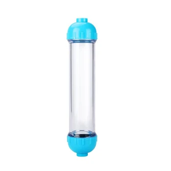 

Refillable Inline Water filter housing 2" OD x 10-Inch Empty in Line Cartridge -transparent color