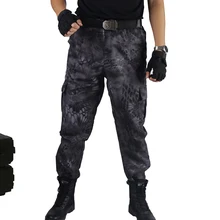 Брюки карго CS черный питон военные Полиэстеровые брюки тактические камуфляжные брюки охотничья стрельба одежда рыболовные брюки расцветки пустынного камуфляжа