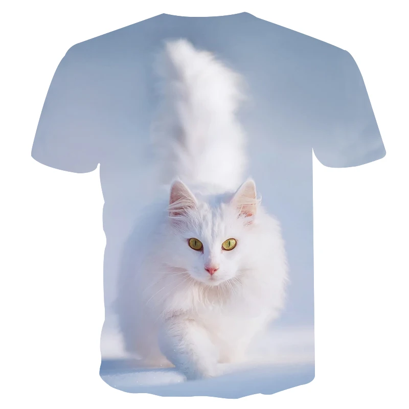 BIANYILONG 2018 новая крутая футболка для мужчин/женщин 3d футболка принт Два кота с коротким рукавом летние топы футболки Мужская футболка