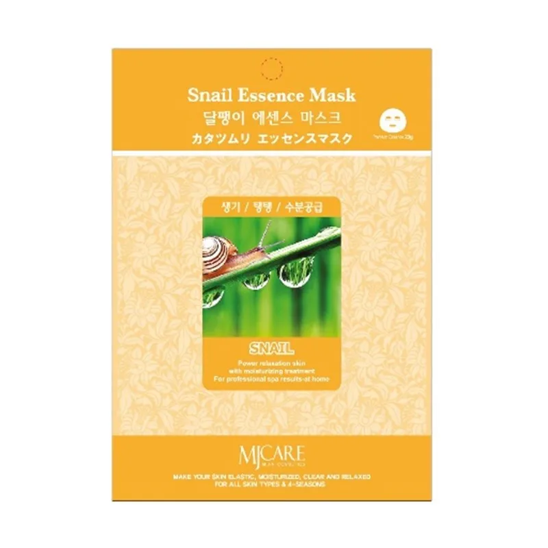 Snail 5 pieces Korean Face Mask Mjcare Essence Mask 5 Pieces - Цвет: Snail 5 pieces