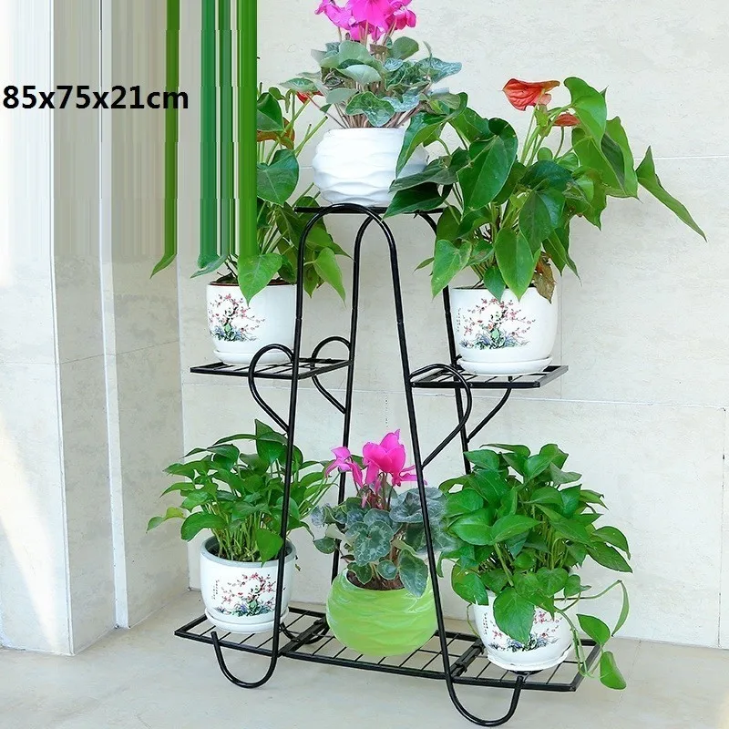 Terrasse Dekoru Balcone Rek Scaffali в Metallo A Ripiani Planten Standaard Balkon Stand Flower Balcon Plant Shelf|Полки для