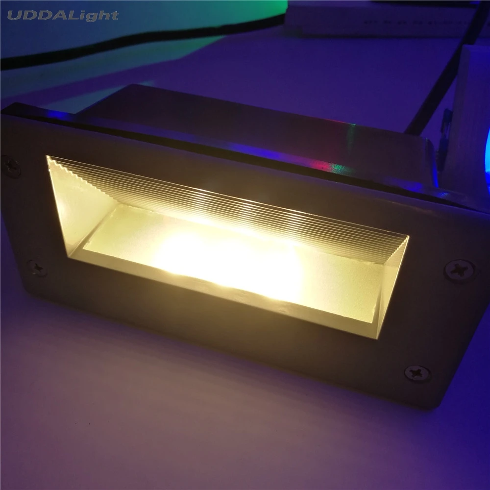 10 шт./лот 160*110 мм led палуба сад встраиваемые настенные светильники 3 Вт 5 шаг свет