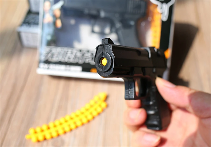 4 шт. наружный игрушечный пистолет металлический пластиковый мини-пистолет мягкая пуля пистолет Juguetes Brinquedos игрушки подарок на день рождения для детей мальчиков