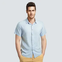 Мужская льняная рубашка мужская хлопковая Повседневная рубашка тонкая