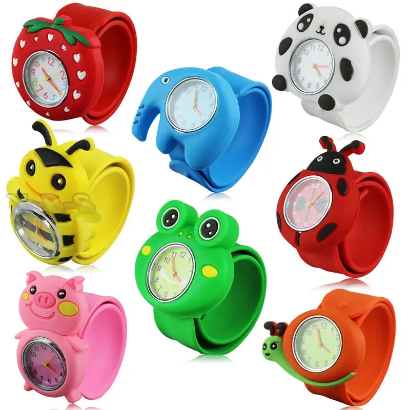 Модные 3D мультфильм шлепок часы спортивный бренд кварцевые наручные часы для детей подарок для малышей дети студент кварцевые часы Relogio