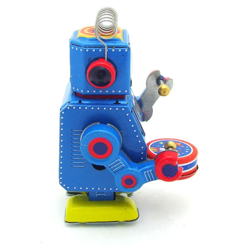 Buy Classic Vintage Clockwork Wind Up Drum Playing Robot Reminiscence Children