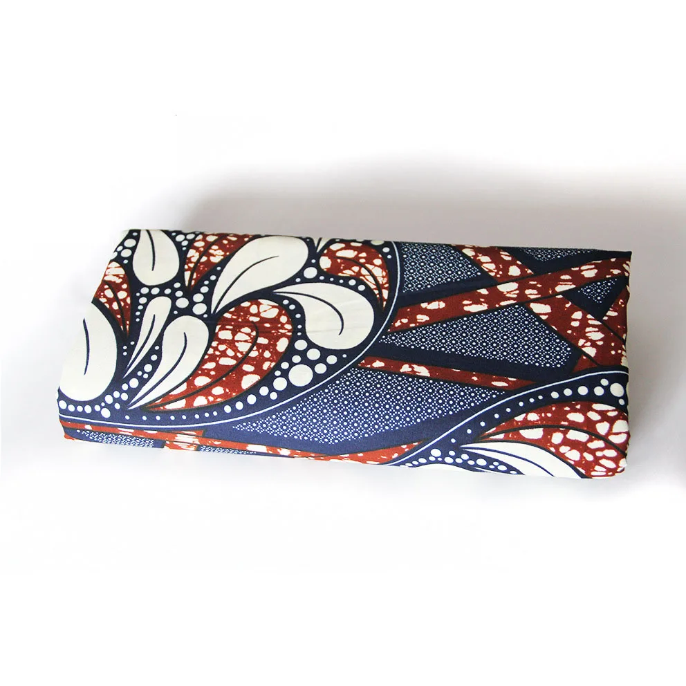 6 ярдов африканская восковая печатная ткань голландская хлопок ткани, материал Дашики батик настоящий цветочный для платья